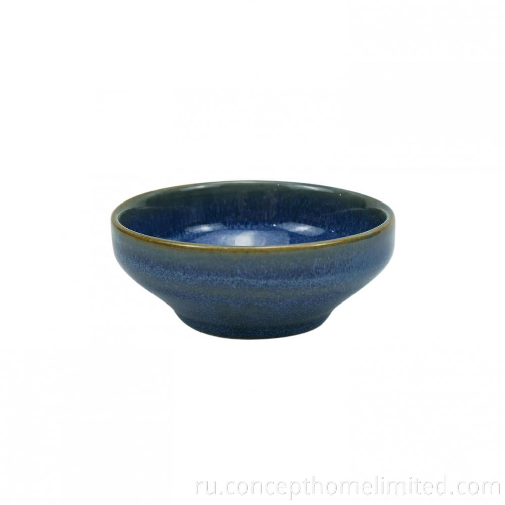 Reactive Glazed Stoneware Dinner Set In Starry Blue Ch22067 G05 10